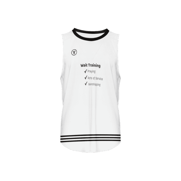 Wait Training: War-ship White Top-Performance Mesh