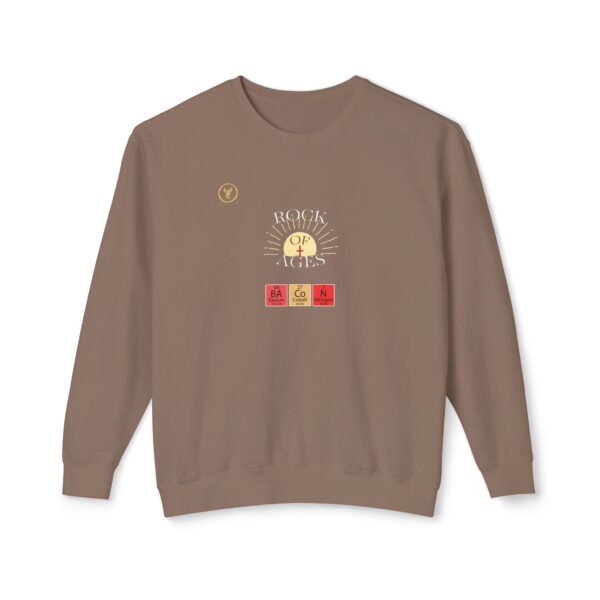 DARK Rock of Ages Unisex Lightweight Crewneck Sweatshirt - Image 5