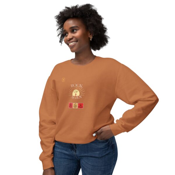 DARK Rock of Ages Unisex Lightweight Crewneck Sweatshirt - Image 3