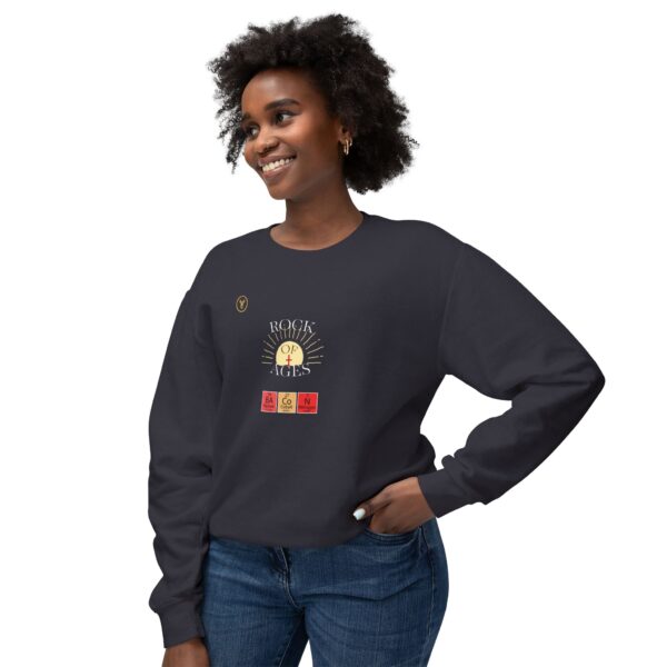 DARK Rock of Ages Unisex Lightweight Crewneck Sweatshirt - Image 19