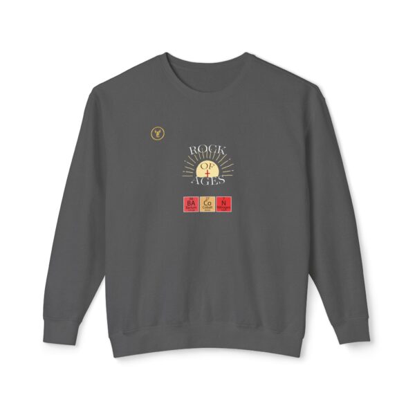 DARK Rock of Ages Unisex Lightweight Crewneck Sweatshirt - Image 9