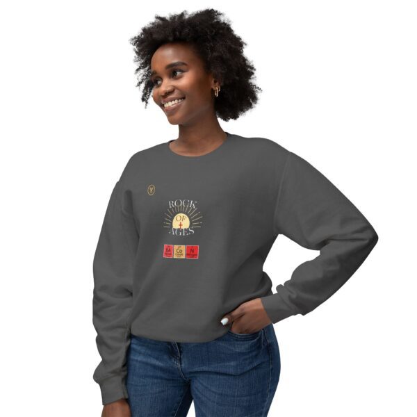 DARK Rock of Ages Unisex Lightweight Crewneck Sweatshirt - Image 11