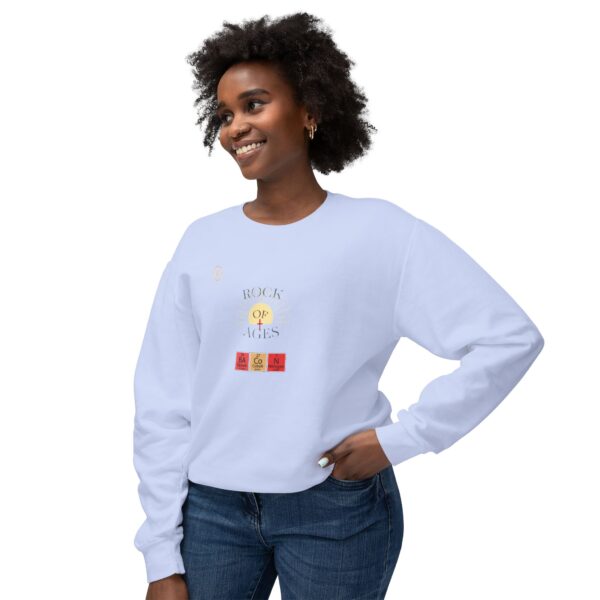 BRIGHT Rock of Ages Unisex Lightweigh Crewneck Sweatshirt - Image 11