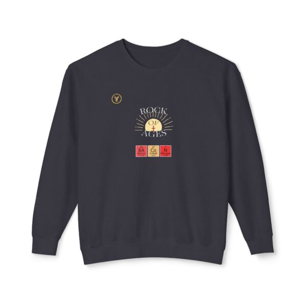 DARK Rock of Ages Unisex Lightweight Crewneck Sweatshirt - Image 17