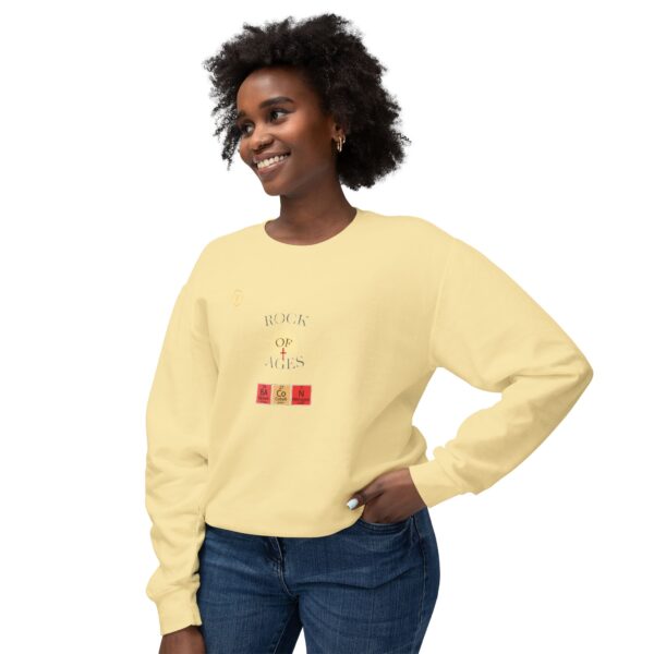 BRIGHT Rock of Ages Unisex Lightweigh Crewneck Sweatshirt - Image 19