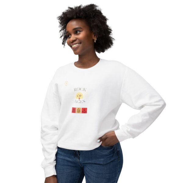 BRIGHT Rock of Ages Unisex Lightweigh Crewneck Sweatshirt - Image 3