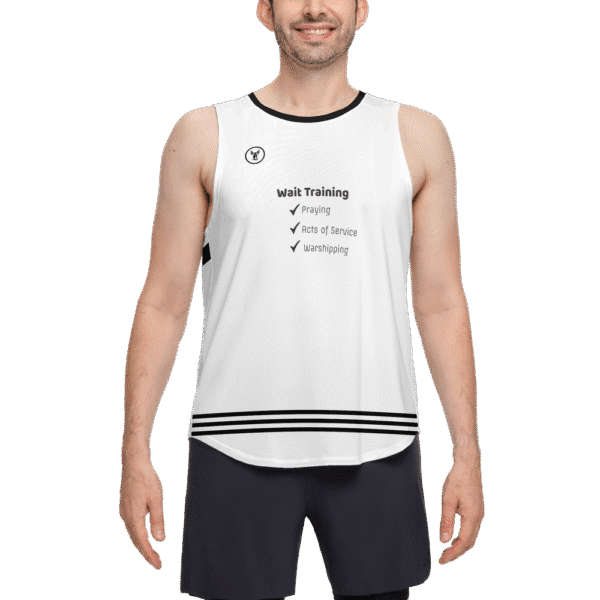 Wait Training: War-ship White Top-Performance Mesh - Image 5
