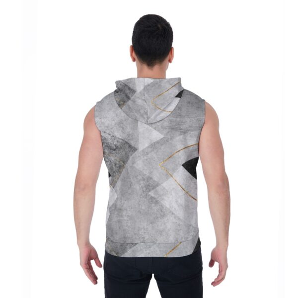 Warrior vs Worrier Unisex Sleeveless Hoodie - Image 4