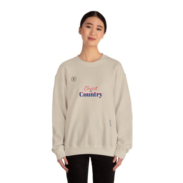 Christ & Country Unisex Crewneck Sweatshirt – - Image 34