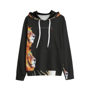 Lion of Judah Collection Hoodie BLK 100% Cotton