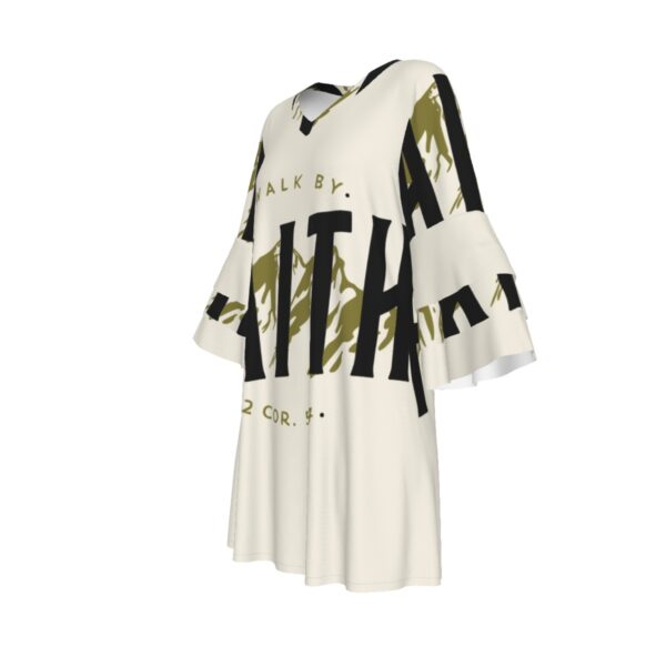 Walk by Faith Stacked Ruffle Sleeve Dress - Image 4