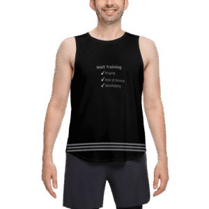 Unisex Wait Training: War-ship Seamless Open Side Tank Mesh