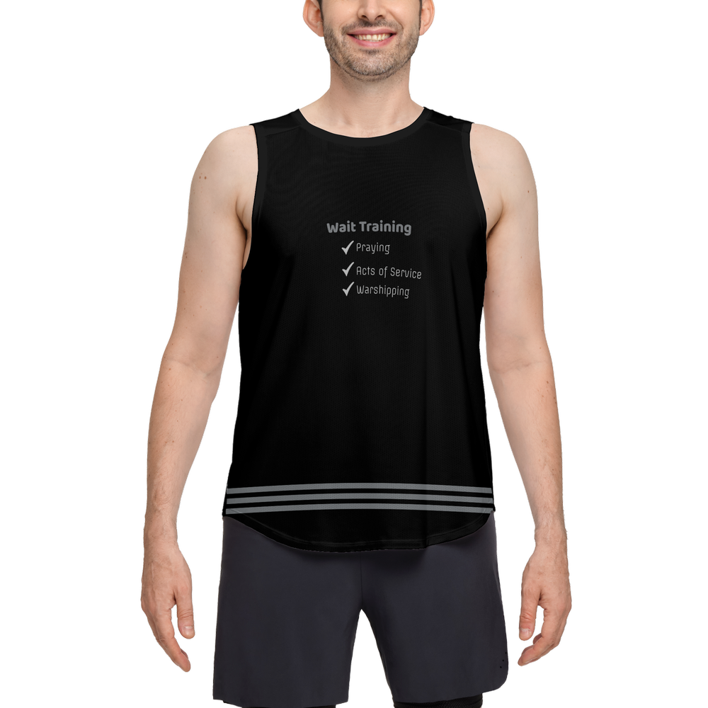 Unisex Wait Training: War-ship Seamless Open Side Tank Mesh